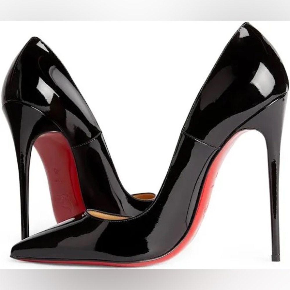 Christian Louboutin Women's So Kate Patent black leather Pumps 120